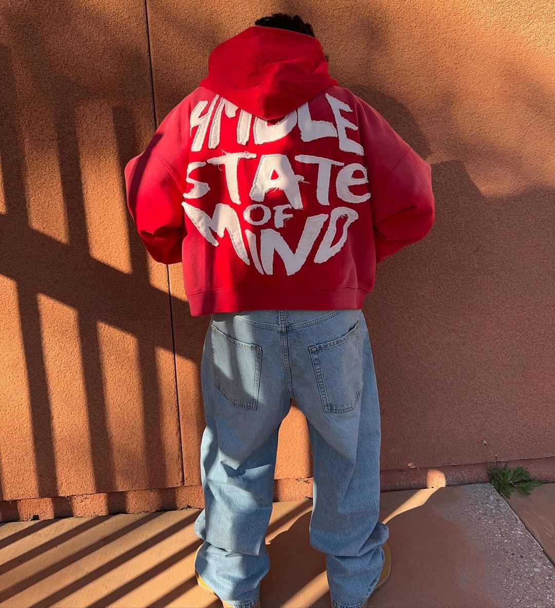 RED SUN FADED HOODIE